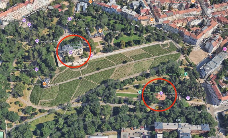 vily v parku grébovka